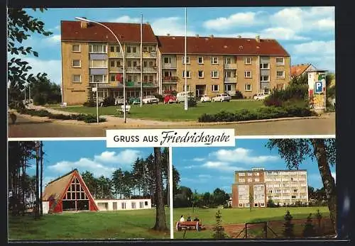 AK Hamburg-Friedrichsgabe, Rathaus, Kapelle und Altersheim