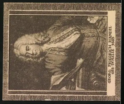 Notgeld Halle, 20 Pfennig, Portrait Georg Friedrich Händel