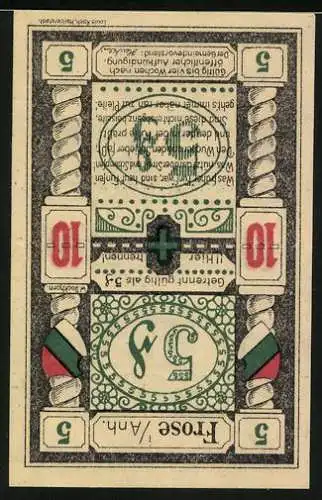 Notgeld Frose i. Anh., 10 Pfennig, Stadtwappen