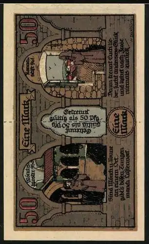 Notgeld Frose i. Anh. 1921, 1 Mark, Bilderrätsel, Mönchskloster