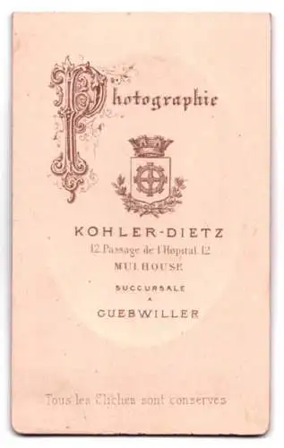 Fotografie Kohler-Dietz, Mulhouse, 12 Passage de l`Hopital, Kleines blondes Mädchen mit langen Haaren und Perlenkette