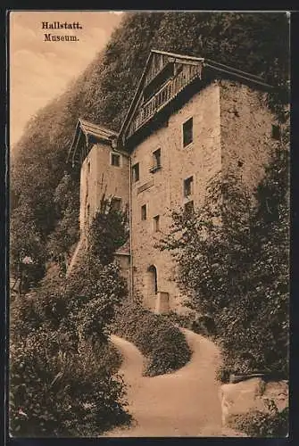 AK Hallstatt, Partie am Museum