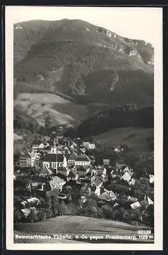 AK Ybbsitz, Ortsansicht gegen Prochenberg