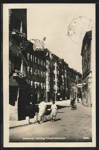 AK Innsbruck, Gasthaus Ottoburg, Herzog Friedrichstrasse