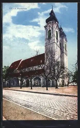 AK Tulln, Partie an der Pfarrkirche