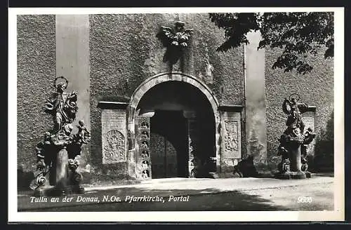AK Tulln / Donau, Pfarrkirche, Portal