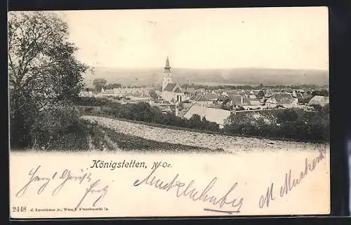 AK Königstetten /N.-Oe., Teilansicht mit Kirche