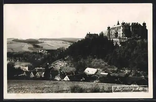 AK Sitzenberg /N.-Oe., Teilansicht mit Schloss