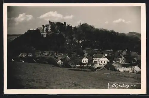 AK Sitzenberg /N.-Oe., Teilansicht mit Schloss