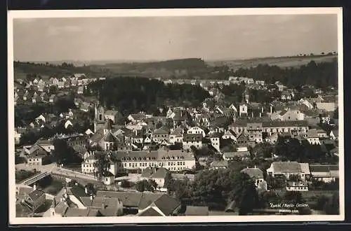 AK Zwettl /Nieder-Oesterr., Teilansicht mit Kirche