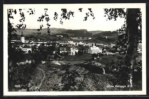 AK Gross Gerungs, Blick zum Ort