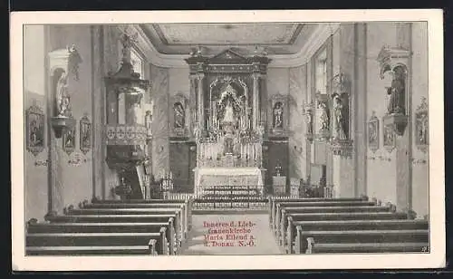 AK Maria Ellend a. d. Donau, Inneres der Liebfrauenkirche