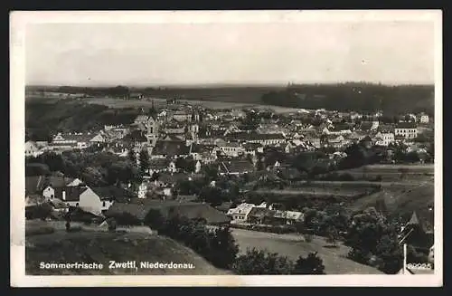 AK Zwettl /Niederdonau, Gesamtansicht aus der Ferne