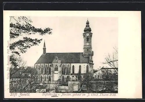 AK Zwettl, Stiftskirche von Norden