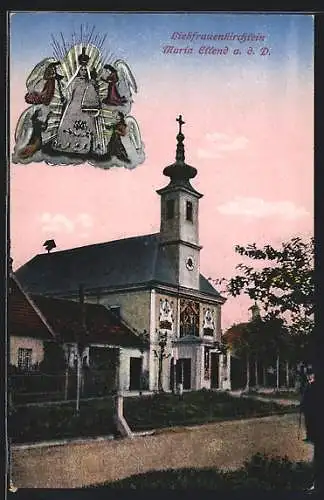 AK Maria Ellend a. d. D., Liebfrauenkirche, Maria