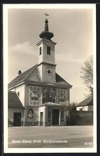 AK Maria Ellend /N.-Oe., Partie an der Wallfahrtskirche