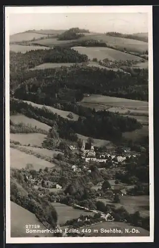 AK Edlitz, Ortsansicht aus der Vogelschau