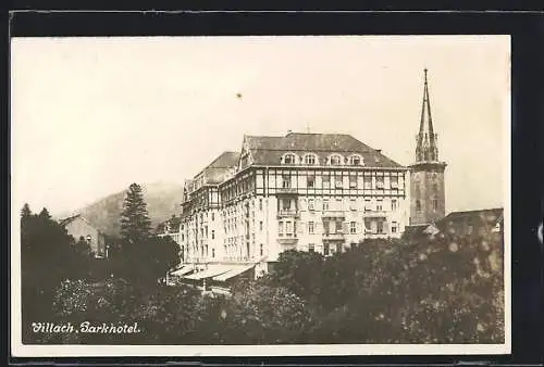 AK Villach, Seitenansicht vom Parkhotel