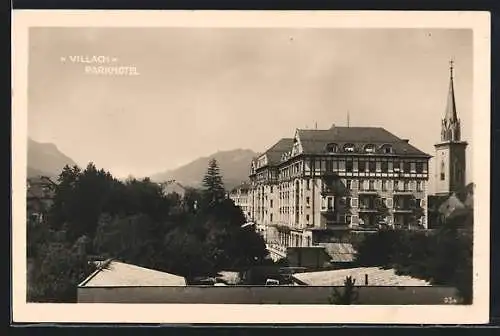 AK Villach, Blick zum Parkhotel