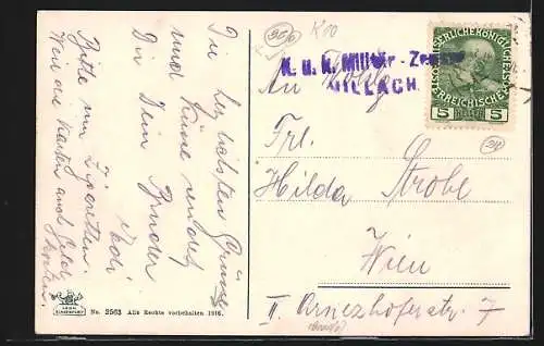AK Villach, Parkhotel mit Mittagskogel