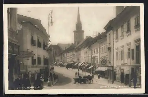 AK Villach, Partie am Hauptplatz