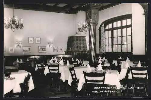 AK Wien, Landesweinkost Restaurant Rieder am Rathausplatz