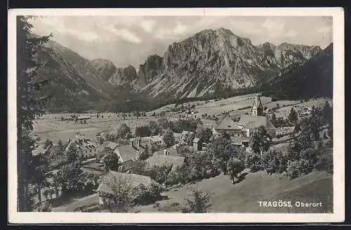 AK Tragöss, Teilansicht vom Berg aus