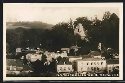 AK Valkenburg, Panorama vanaf de Lourdesgrot