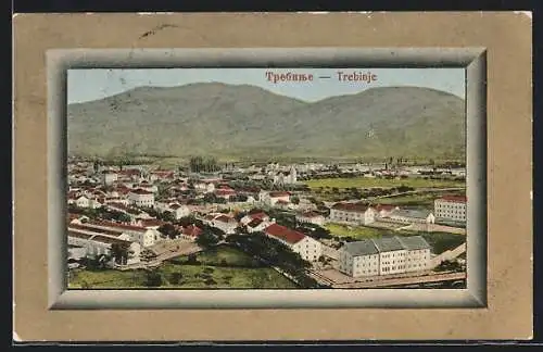 AK Trebinje, Ortsansicht aus der Vogelschau
