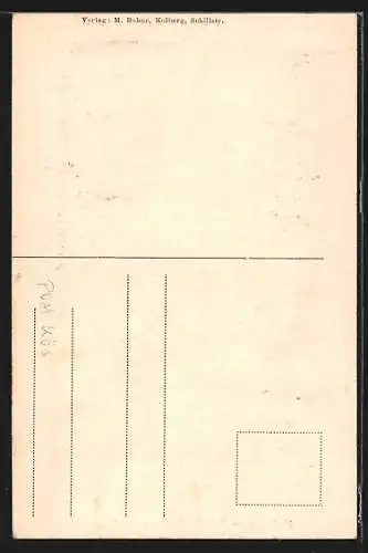 AK Kolberg, Nettelbeck-Gneisenau-Denkmal