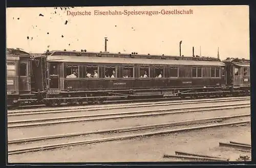 AK Speisewagen der Deutschen-Eisenbahn-Speisewagen-Gesellschaft