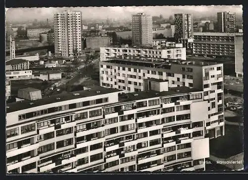 AK Berlin, Das Hansaviertel aus der Vogelschau