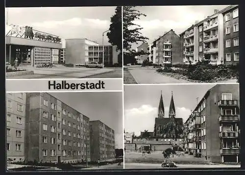 AK Halberstadt, Einkaufszentrum und Clara-Zetkin-Oberschule