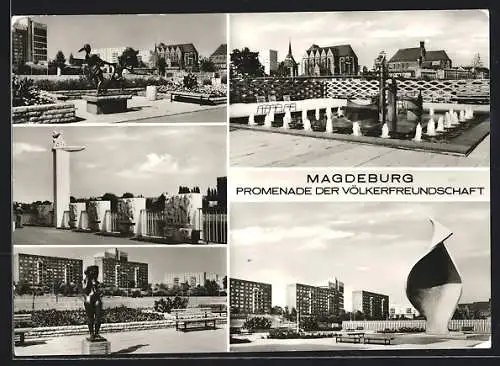 AK Magdeburg, Promenade der Völkerfreundschaft