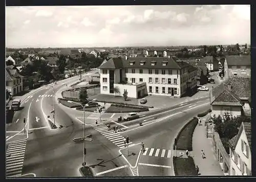 AK Lahr /Schwarzwald, Ortspartie in der Weststadt aus der Vogelschau