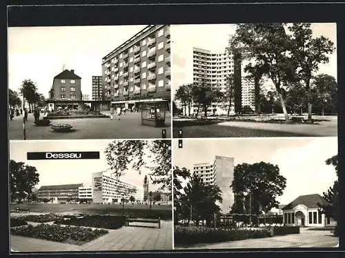 AK Dessau, Teehäuschen, HO-Gaststätte, Intim-Bar