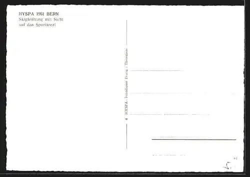 AK Bern, Skigleithang mit Sicht auf das Sportareal