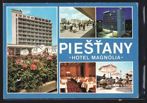 AK Piestany, Das Hotel Magnólia mit Innenansichten