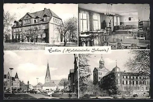 AK Eutin /Holsteinische Schweiz, Jugendherberge mit Tagesraum, Riemannstrasse 47b, Schloss