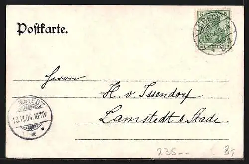 AK Lübeck, Strasse am Holstenthor