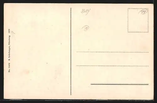 AK Füssen, Lechpartie mit Schloss u. Kloster