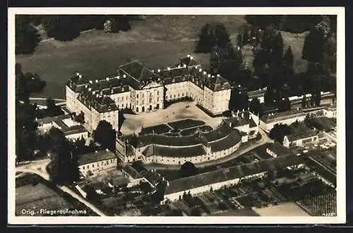 AK Pommersfelden, Schloss Weissenstein aus der Vogelschau