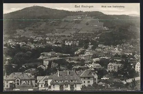 AK Bad Kissingen, Blick vom Stationsberg