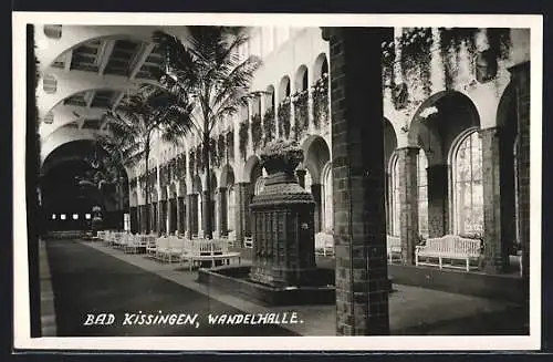 AK Bad Kissingen, Brunnen in der Wandelhalle