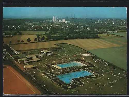 AK Bergkamen-Weddinghofen, Das Wellenbad vom Flugzeug aus