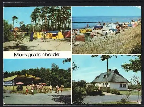 AK Markgrafenheide, Camping-Platz, Strandgaststätte Krakus, Strandweg