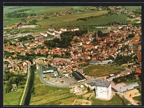 AK Wilster, Ortsansicht vom Flugzeug aus