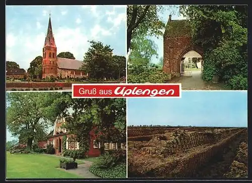 AK Uplengen, Die Kirche, Torfstechereigelände
