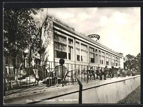 AK Jena, Terrasse des Restaurants Landgraf