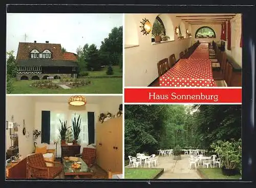 AK Rehburg-Loccum, Pflegeheim Haus Sonnenburg mit Innenansichten und Terrasse, Schaumburger Strasse 3-5